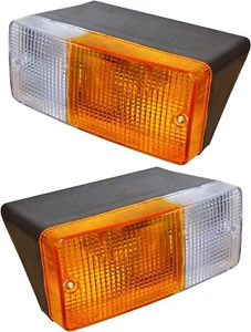Par de luces de estacionamiento de conjunto de indicadores laterales de tractor Ford David marrón para 990 - Imagen 1 de 6