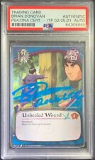 Brian Donovan autographed signed card #115 Rock Lee PSA Encapsulated Naruto