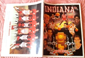 RARE INDIANA HOOSIERS 1990-91 BASKETBALL YEARBOOK - CHEANEY, BAILEY, KNIGHT - Picture 1 of 12
