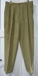 Pantalones de pana L L verde frijol 100 % algodón para mujer 14 - Imagen 1 de 4