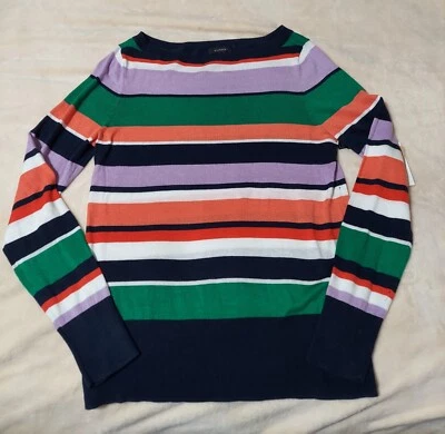 NWT Halogen Stripe Boatneck Sweater Size XS  - Image 1 of 4