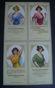 Flapper Girl HAYES LITHO Advertising ATHLOPHOROS MEDICINE - Picture 1 of 17