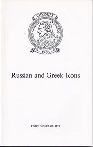 CHRISTIE’S London Russian Greek Icons Auction Catalog 10 1976 - Imagen 1 de 1