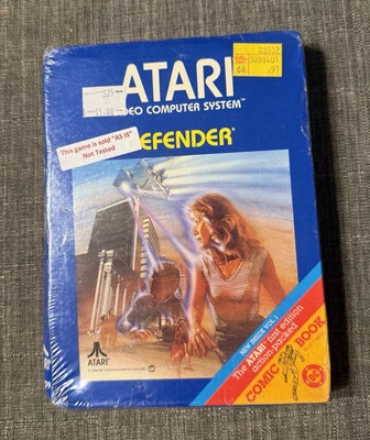 Atari 1982 Defender NEW SEALED Video Game W/Comic Book Vol 1 NIB Blue Box CX2609 - Image 1 of 3