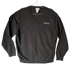 LL Bean Snap On Tools Sweater Herren XL schwarz Pullover Pulli Gorpcore Streetwear - Bild 1 von 8