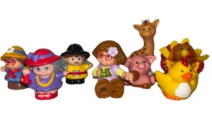 Set Of 8 Vintage Little People Fisher-Price Mattel Figurines - Picture 1 of 13