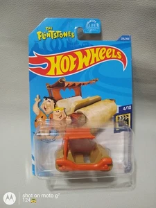 Hot Wheels The Flintstones Flintmobile 2017 tiempo de pantalla (naranja) escala 1:64 - Imagen 1 de 8