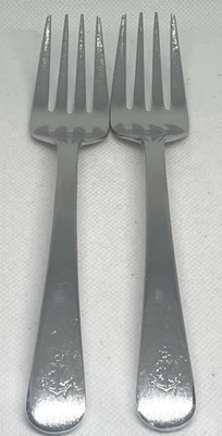 (2) Ralph Lauren 1998 BOATHOUSE Stainless Anchor Salad Fork Lot ~ 6.75” - Image 1 of 4