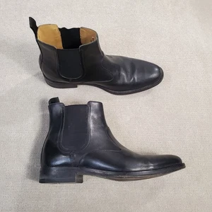 Cole Haan Chelsea Boots Herren 9 M Schwarz Leder Leger Zum Überziehen Knöchel C12857 - Bild 1 von 11