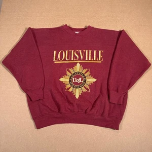 Felpa vintage anni 90 Louisville Cardinals UofL XL Crable abbigliamento sportivo college - Foto 1 di 7