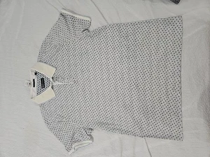Neiman Marcus Men's WhiteShort Sleeve Collard Polo Shirt Size M - Picture 1 of 6