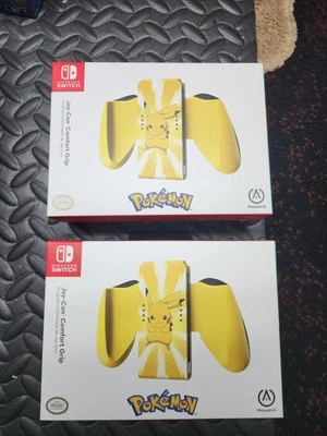 Pokemon Pikachu Nintendo Switch Joy-Con Comfort Grip X 2 🔥 - Image 1 of 2