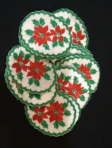 15 Weihnachtsstern Applikation Aufnäher - bestickt zum Aufnähen Weihnachtsblume  - Bild 1 von 4