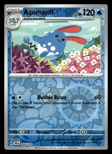 Carta Pokémon Corona Estelar Azumarill Holograma Inverso Poco Común 034/142 SV07: - Imagen 1 de 2