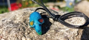 Schädel Skull Anhänger Kette Echter Schädel Maus - Bild 1 von 2