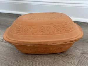 Romertopf VINTAGE #115 5,2Q terracotta argilla forno da forno tostapane baia W-Germany - Foto 1 di 13