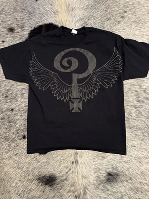 🖤 T-shirt indiana Larry vintage con logo tribale alato (XL, made in USA) - Immagine 1 di 3