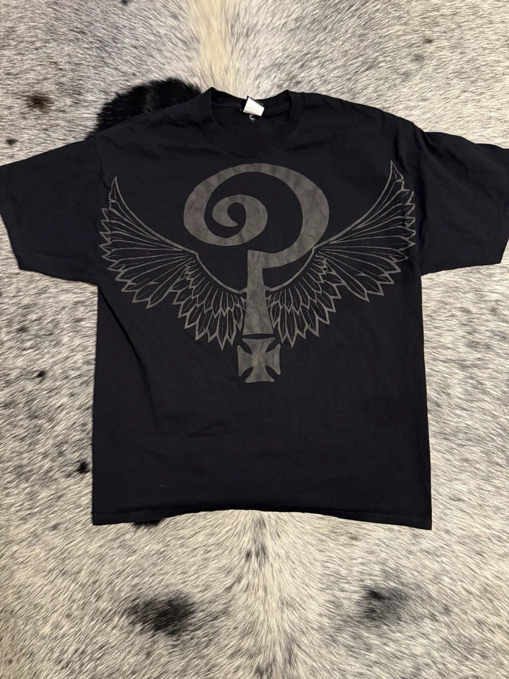 🖤 Camiseta Indian Larry Vintage Tribal Logo Alado (XL, Hecha en EE. UU.) Foto 1 de 3