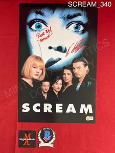 Foto firmada doble Scream 11x17 de Neve Campbell Rose McGowan certificado de autenticidad Beckett - Imagen 1 de 3