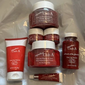 Lot Of 7 Signature Club A Dead Sea Minerals & Caviar Spa Products - Picture 1 of 7