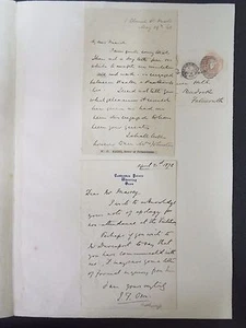 1872 W.C. Magee - Bishop of Petersborough - 2 Letters + card - Picture 1 of 3