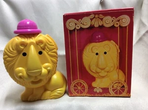 Champú vintage Avon adorable Leo para niños 10 oz plástico león banco de monedas nuevo de lote antiguo - Imagen 1 de 6