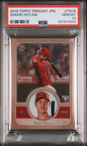 2018 TOPPS TRANSCENDENT TSO8 SHOHEI OHTANI JAPAN ROOKIE RC SSP /50 PSA 10 GEM MT - Picture 1 of 1