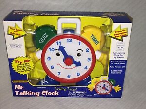 New Old Stock Battery Operated NAVYSTAR "Mr. Talking Clock" Toy Eckerd 450920