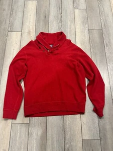 Vintage Polo Ralph Lauren Schalkragen mit Reißverschluss Pullover rot Gr. L Vintage - Bild 1 von 3