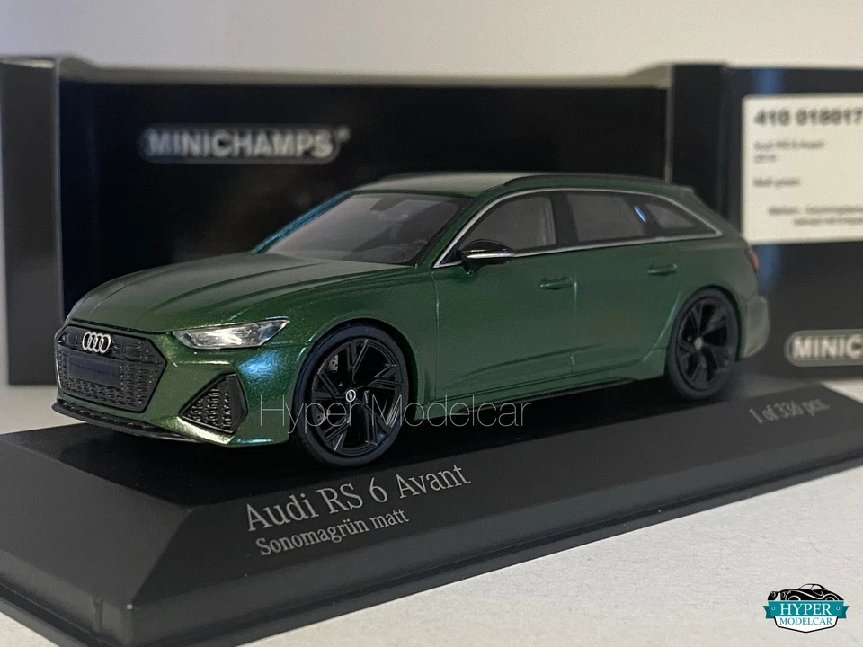 Audi RS6 Avant C8 2019 Verde Sonoma Opaco Minichamps 410018017 1 43 RS 6 A6 A 6