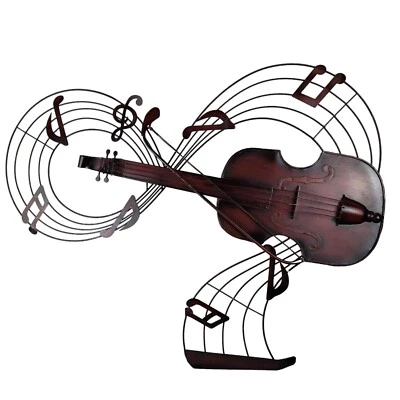 Violin Art Music Metal Wall Sculpture - Image 1 of 2