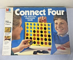 Vintage Connect Four Game By Milton Bradley 1986 Edition Complete Used 16.25" - Picture 1 of 15