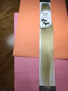 E.Q.I. 100% Echt REMY Haar HAUT_TAPE_ON_Verlängerungen-10 Stück_1"_tape_18"_lang_#pb - Bild 1 von 4