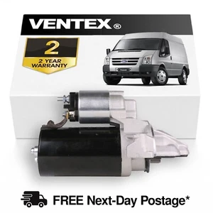 VENTEX® Starter Motor for Ford Transit 2.2 2.4 3.2 TDCi Mk7 2006-2014 Brand New - Picture 1 of 5
