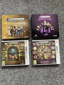 Professor Layton Nintendo 3DS games Bundle New And Sealed + Bonus Slipcase - Picture 1 of 5