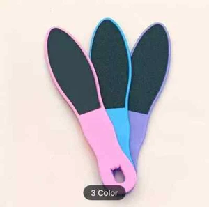 scrubber lima piedi pedicure con manico in plastica, raschietto tallone double face - Foto 1 di 4