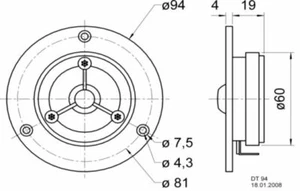 Hochtöner 4 Ohm 100 W - Bild 1 von 1