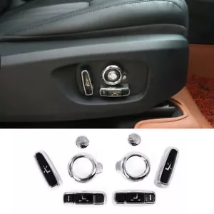 For Range Rover Evoque 2020-23 Gloss Black Seat Adjust Handle Button Cover Trim - Foto 1 di 10