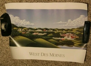 CHICAGO & NORTH WESTERN West Des Moines, IA Ltd Ed Print 146/500 1987 by Buckels - Picture 1 of 1