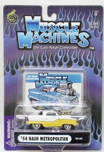 2003 MUSCLE MACHINES ’54 NASH METROPOLITAN WHITE COMBINED SHIPPING - Picture 1 of 1