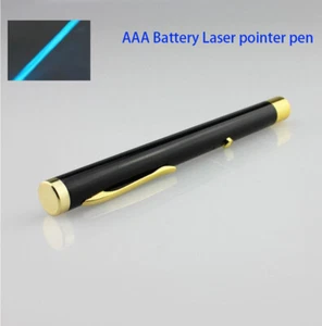 Pluma puntero láser batería cian AAA de 488 nm haz visible luz portátil - Imagen 1 de 7