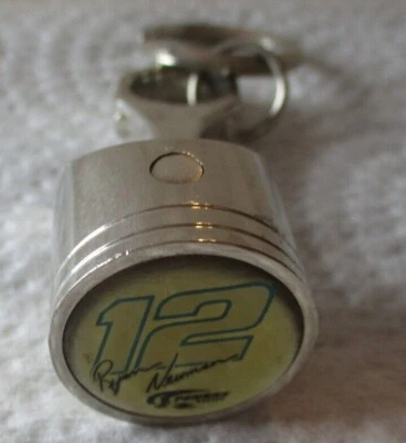 Ryan Newman # 12 CHROME PISTON METAL KEYCHAIN ! FAST SHIPPING ! - Image 1 of 2