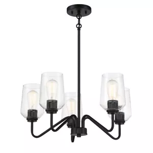Craftmade Transitional Shayna 5 Light Chandelier, Flat Black - 56125-FB - Picture 1 of 1