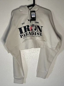 Under Armour 1373606 110 UA Project Rock Crop Fleece Hoody - WMNs XL NWT - Picture 1 of 3