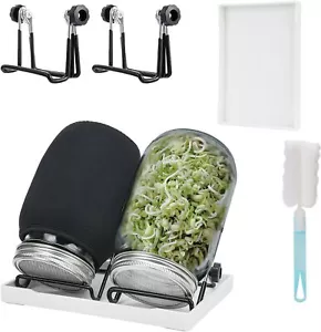 2 Stück Sprossenglas Set Sprossen Keimglas Sprouting Jar 1000ml Glas Keimgläser - Bild 1 von 9