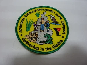 2006 CAMPOUT ADVENTURE GUIDES & PRINZESSINNEN AUFNÄHER PATCHES - Bild 1 von 2