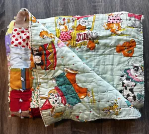 Vintage Baby/kids Quilt Circus Animals Patchwork 1960’s? - Picture 1 of 14