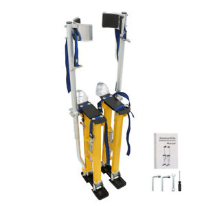 Adjustable 24"-40" Drywall Stilts Aluminum Tool - Painting Painter Taping Yellow