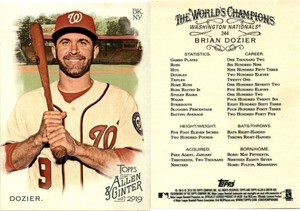 Brian Dozier 2019 Topps Allen & Ginter Baseball Card 244  Washington Nationals