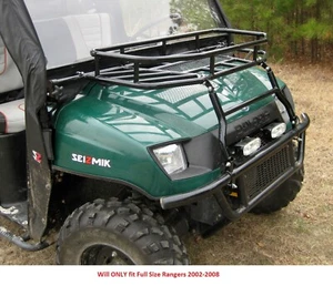 Seizmik Hood Rack Holder Black Basket Gear Polaris Ranger Full Size 2002-2008 - Picture 1 of 3